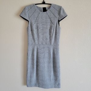 Sheath Dress Gray Short Sleeve Size 6
